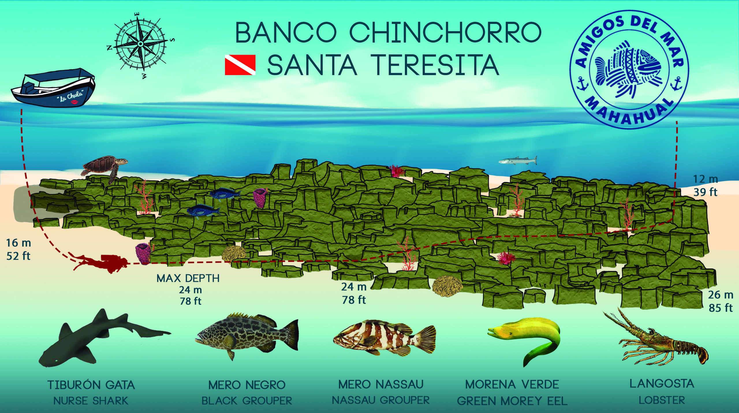 Santa Teresita Banco Chinchorro Dive Site